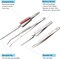 The Beadsmith 4-Piece Tweezer Set – Variety of Tweezer Types for Solder & Repair Bench Work – Precision Tool for Crafting and Jewelry Making